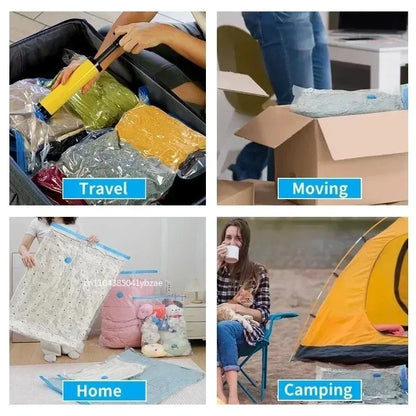 Pochettes de Voyage Sous Vide - Gagnez jusqu'à 60% d'Espace