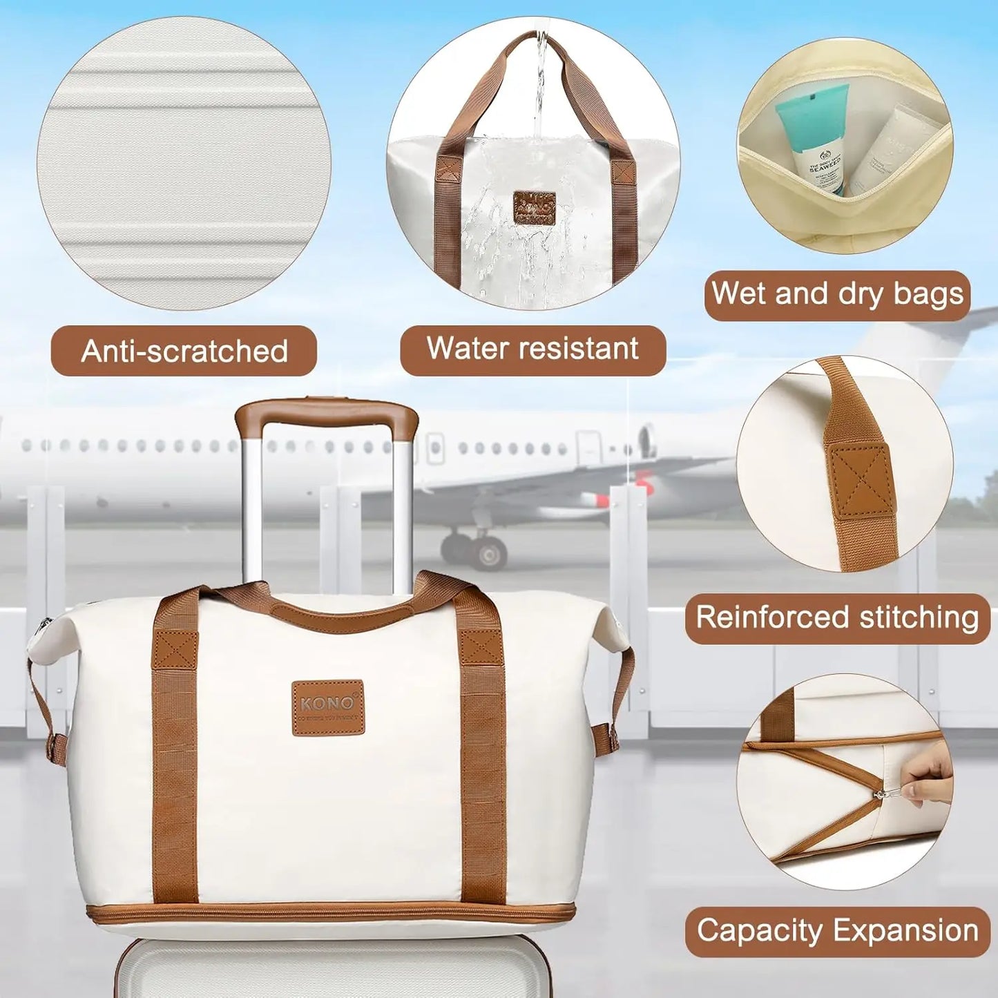 Set de Valise Premium 4 pièces - Voyager Elégant, Organisé et Sécurisé