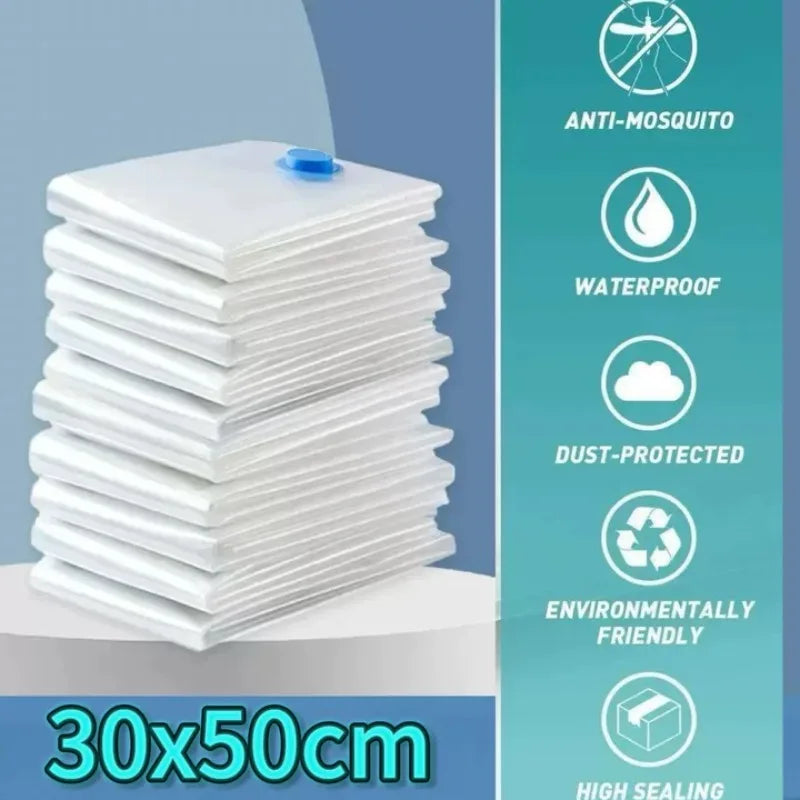 Pochettes de Voyage Sous Vide - Gagnez jusqu'à 60% d'Espace