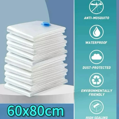 Pochettes de Voyage Sous Vide - Gagnez jusqu'à 60% d'Espace