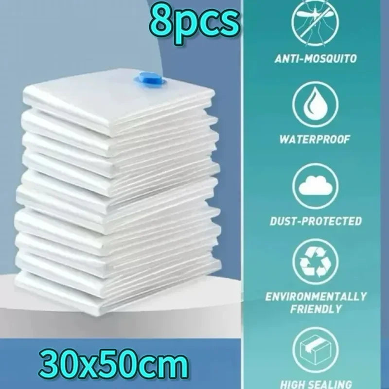 Pochettes de Voyage Sous Vide - Gagnez jusqu'à 60% d'Espace