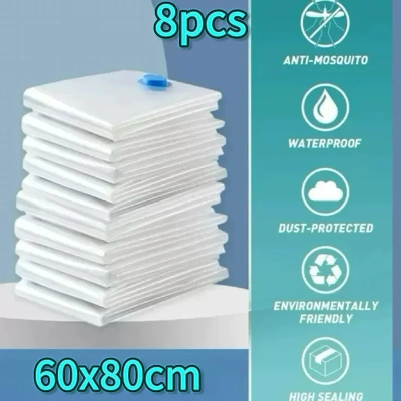 Pochettes de Voyage Sous Vide - Gagnez jusqu'à 60% d'Espace