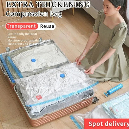 Pochettes de Voyage Sous Vide - Gagnez jusqu'à 60% d'Espace