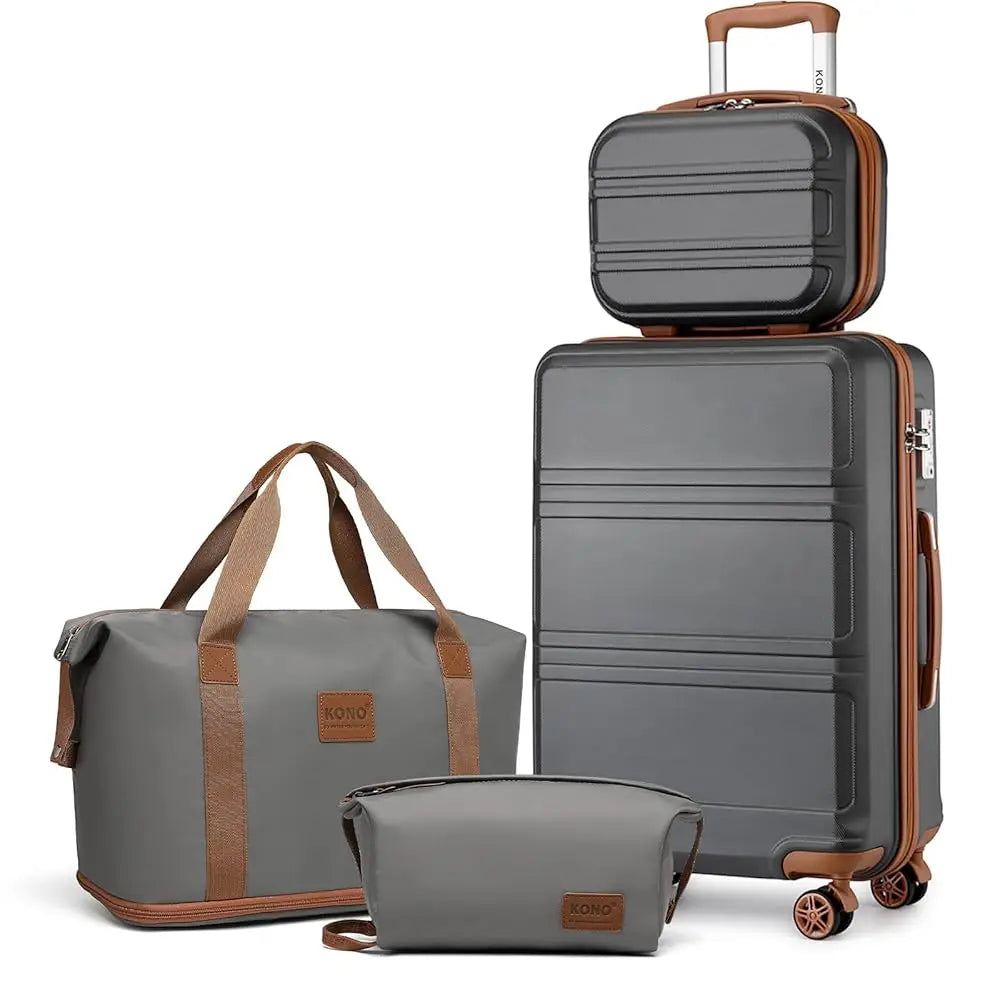 Set de Valise Premium 4 pièces - Voyager Elégant, Organisé et Sécurisé