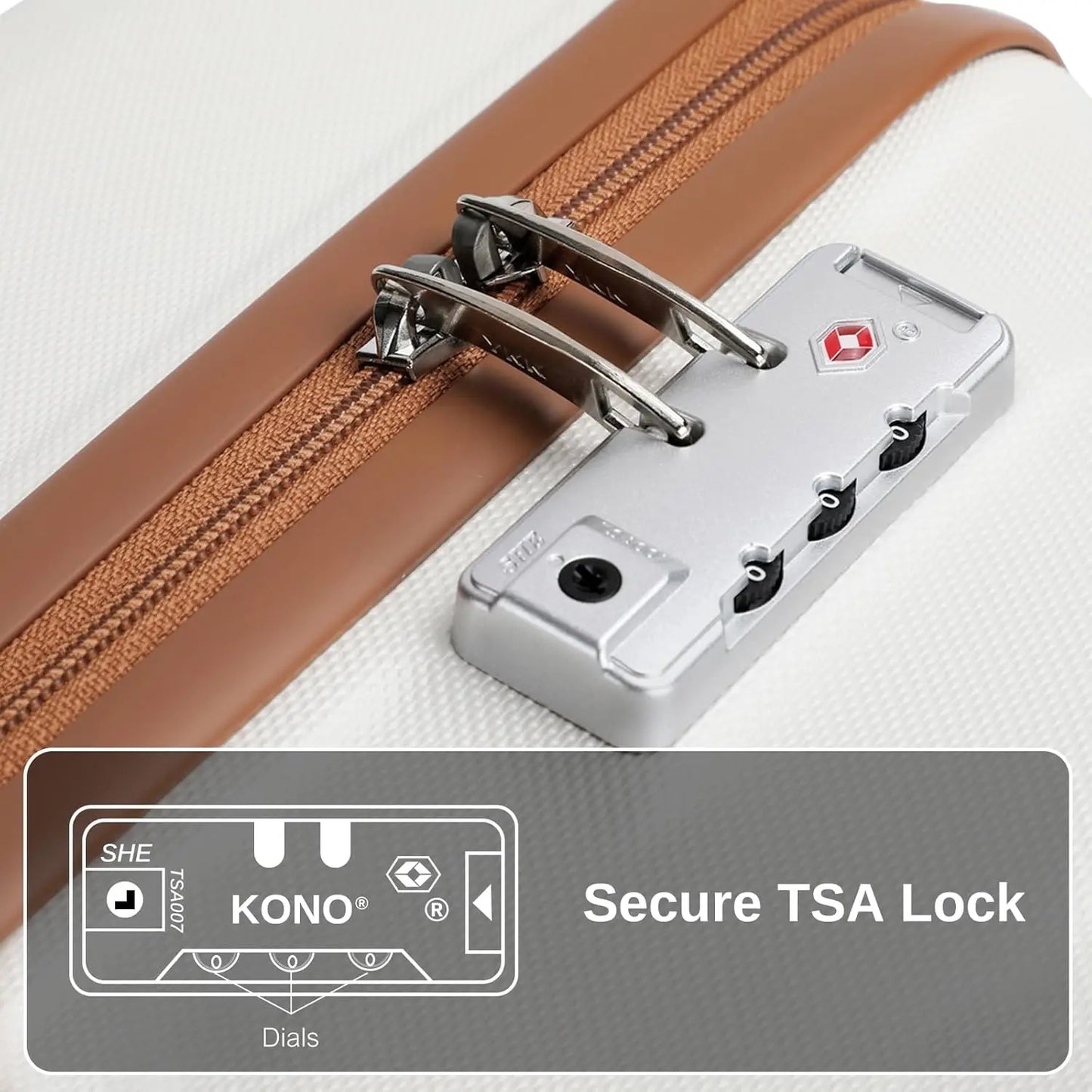 Set de Valise Premium 4 pièces - Voyager Elégant, Organisé et Sécurisé